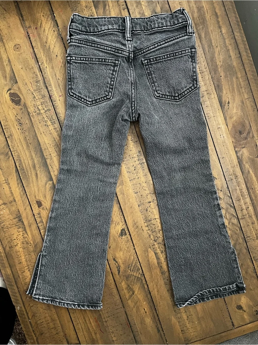 Old Navy Black Button-Front Kids Flared Jeans